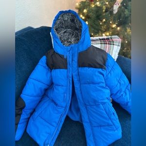 Wonder Nation Sherpa Hooded Fleece Lined Jacket